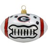 Georgia Bulldogs Football Blown Glass Ornament
