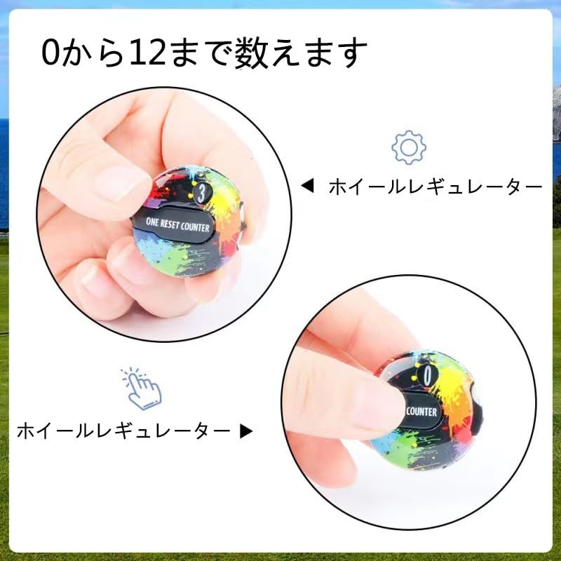 Golf Score Counter, Golf Attachment Accessories Palm Counter, ABS Mini