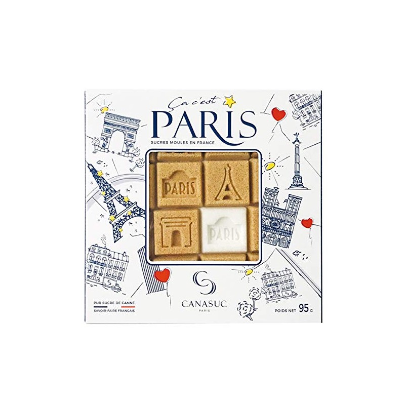 Canasuc Paris "Window Gift Box" of Assorted French Molded Sugar