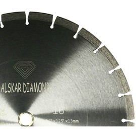 ALSKAR DIAMOND USA ADLSS 16 inch Dry or Wet Cutting General Purpose Segmented High Speed Diamond Saw Blades for Concrete Stone Brick Masonry (16")