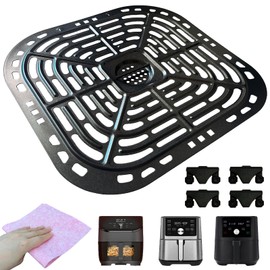 Nvkwca 6QT Air Fryer Grill Pan for Instants Pot Vortex Plus 6QT XL Air Fryer, Updated Air Fryer Grill Crisper Plate Rack Tray Insert Grate Grid Shelf for 6QT Instants Air Fryers, Dishwasher Safe