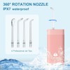 Water Flosser Replacement Nozzles - 360° Rotatable Jet Tips, Durable