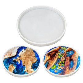 18" Diameter x 2" Deep Round Silicone Mold - Reinforced Platinum Epoxy Mold for River Tables, Charcuterie Boards, Resin Trays - Industrial-Grade Non-Deforming, Dishwasher Safe