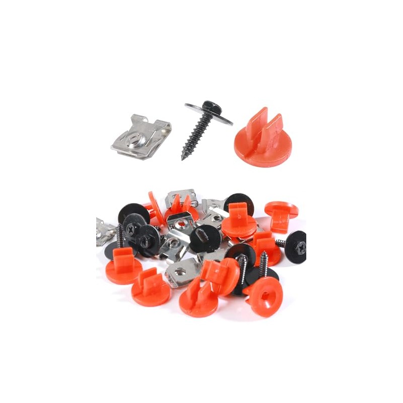 Juego de 30 clips para parachoques de coche, kit de
