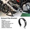 Madezz Exhaust Motorcycle Exhaust Pipe Muffler Holder Hanger Semicircular Strap
