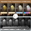 TRLIFE Rechargeable Battery Operated Wall Sconce, Dimmable and Adjustable Color