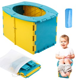 Children's Toilet Potty for On the Go Camping Toilet Foldable: Travel Potty, Foldable Toilet Seat Children, Potty Baby, Travel Toilet Children for Car, Outdoor and Indoor for Children 12-36 Months