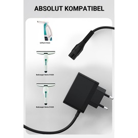 Bouge Bouge ladekabel Kompatibel mit Leifheit Fenstersauger Aquanta 51024, 51030, 51035 Netzteil ladeger?t Kompatibel mit leifheit fenstersauger Fenster- und Badsauger Nemo