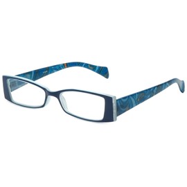 Calabria Victoria Designer Reading Glasses +0.75 Blue Women Vintage Single Power Readers Distortion Free Lenses Durable