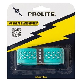 No-Sweat Diamond Grip for Pickleball Paddles, Tennis, Racquetball (Teal w/White Underlay, 1-Pack)