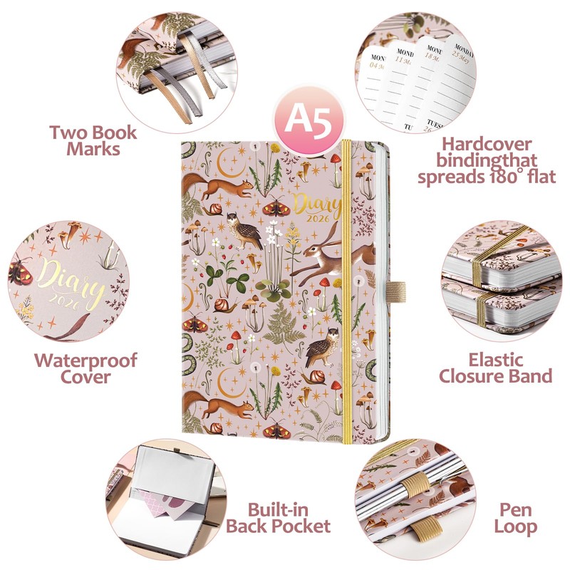 2026 Diary - 2026 Diary A5 Week to view from