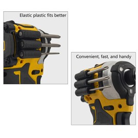 Bit Holder For Power Driver Drill Bits Organizer Bit Holder Adhesive Fasteners For Power Drill Home Improvement Fridge Clip