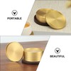NOELAMOUR Coaster Brass Metal Gold 3D Round Fashionable Vintage Diameter