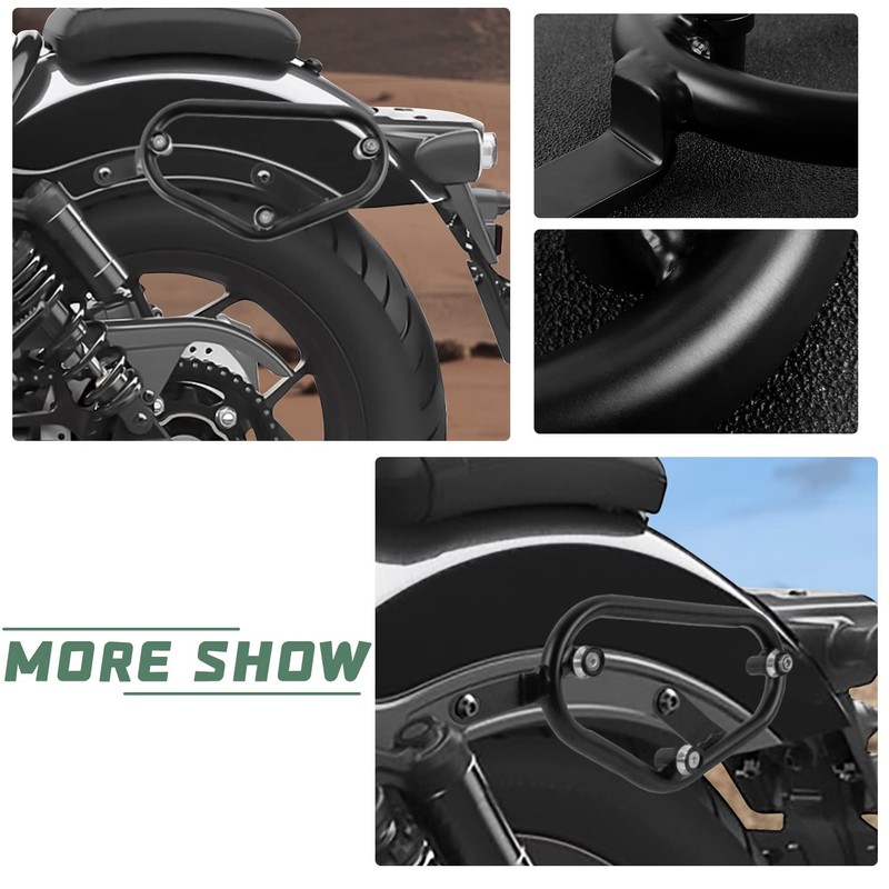 Lorababer Motorcycle Saddlebag Side Mount Support Bar Mount Bracket Compatible