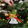 Zueyen Pack of 6 Christmas Tree Bells, 4.2 cm Hanging