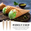 PLLDVEFD 3 Pieces Wooden Conical Mold, Ice Cream Cone Mold,