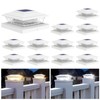 APONUO Solar Post Lights Outdoor, 2 Lighting Modes 16 LEDs