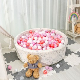 STARBOLO Ball Pit Balls for Kids- 100Pcs Crush Proof Plastic Toy Balls for Toddler Ball Pit, Ball Pit Play Tent, Baby Pool Water Toys, Kiddie Pool, Party Decoration, Photo Props