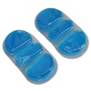 2Pcs Gel Ice Pack Reusable Hot Cold Compress Discomfort Relief
