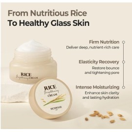 SKINFOOD Rice Daily Brightening Cream Hydrating & Pore 60ml/2fl.oz. USA Seller