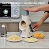 Rotary Cheese Grater hand crank 3 blades with Stronger Suction
