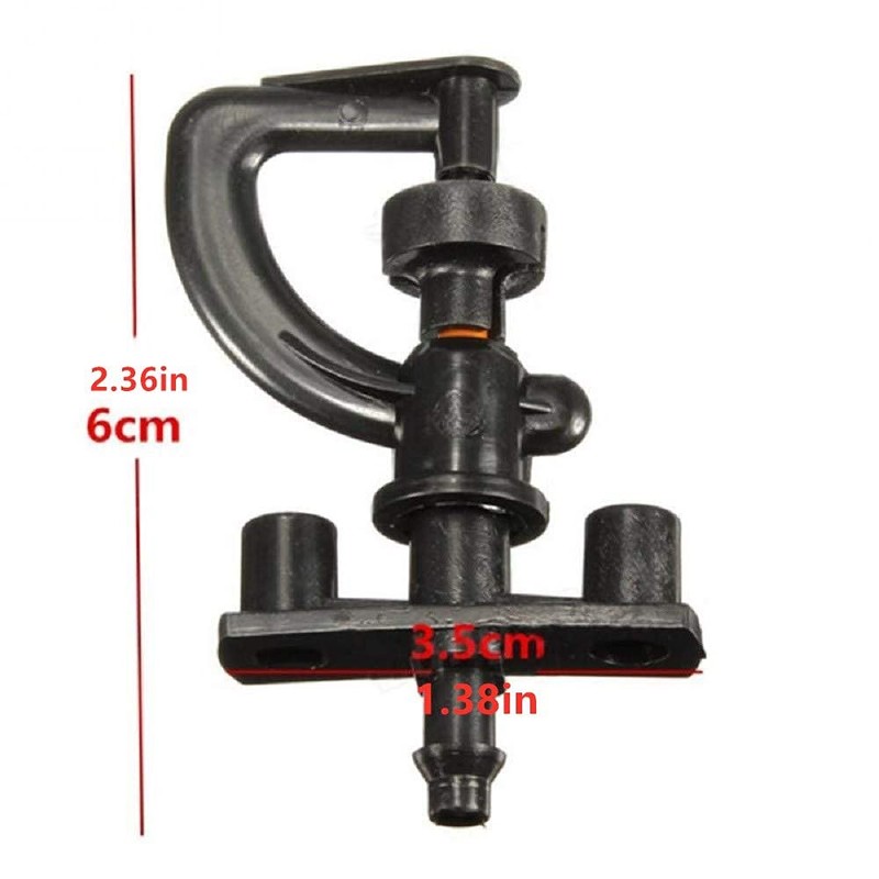 CYIOU Micro Irrigation Misting Nozzle 360 Degree Rotating Sprinkler Nozzle