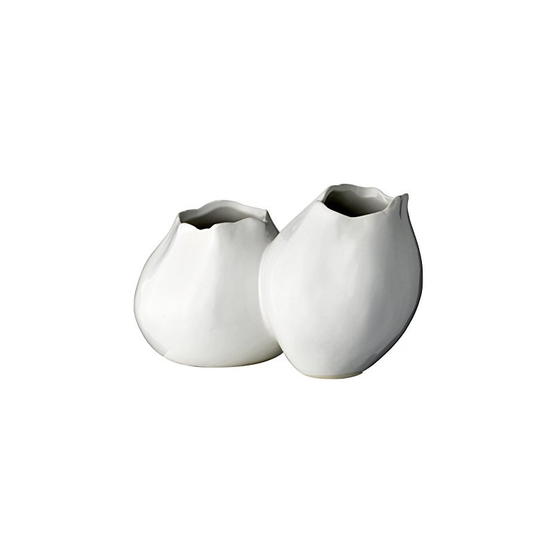 Bloomingville Vase Duo, White, 21X12XH13 CM