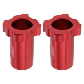 Create idea 2PCS Aluminium Alloy Spray Gun Cup Adapter 41.4x31.8mm Spray Gun Internal Thread Connector M16x1.5mm Compatible with PPS Spray Gun Adapter Red