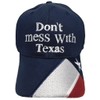 Don't Mess with Texas with Texas Flag On Bill Navy