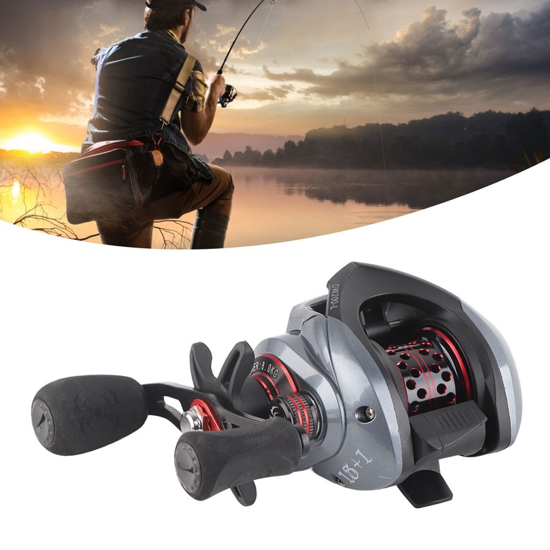 DW200 Baitcasting Reel Metal Micro Cup Spool 7.2:1 18+1BB Double