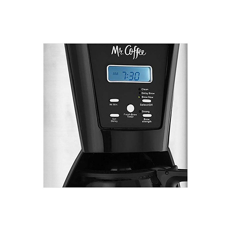 Mr. Coffee BVMCMJX41NWF 12-Cup Pot Programmable Brewer Auto-Shutoff Coffee Maker