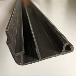 Trim-to-Fit Fixed Vinyl Sill Cap Replacement Threshold 36.5inch Single in-Swing Doors Only Brown