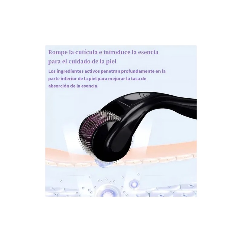 Dermaroller Lynnette Titanio 0.5 mm 540 Agujas Para Rostro