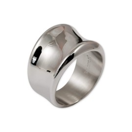 Fly Style Women's Ring Made of 316 L Stainless Steel – Finger Ring Women's 17 mm Wide – Women's Jewellery, Stainless Steel, No Gemstone