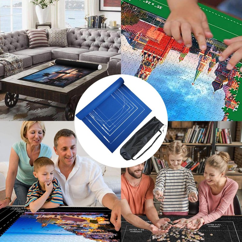 Jigsaw Puzzle Roll Mat Large Capacity 55inX 39in Puzzle Storage