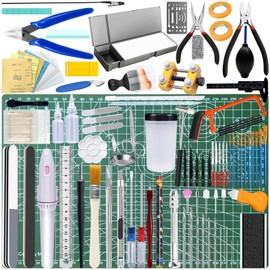 Waltool 75Pcs Modeler Basic Tools Craft Set, Hobby Modeling Tools for Gundam Model Car Airplane Repairing & Fixing
