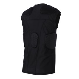 Youth Padded Compression Vest for Baseball and Football, Quick Dry, Collision Resistant Sleeveless Chest Rib Protector and Protective Vest (XL)