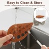 Wooden Herb Stripper Tool 8-Hole Leaf Separator with Cleaning Brush