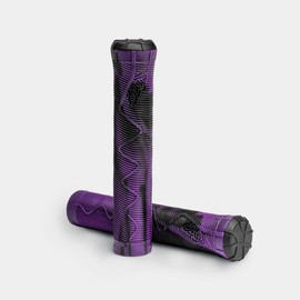 Movino 2 x 160mm Thermoplastic Rubber Non-Slip Black Purple Stunt Scooter Grips