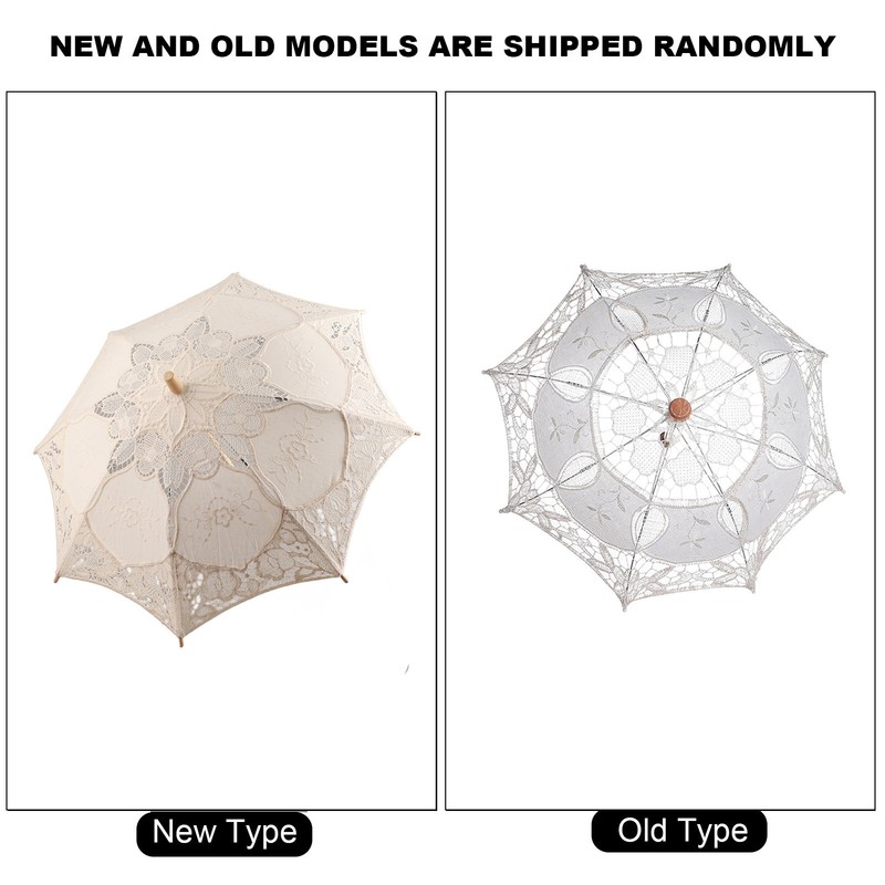 Lady Wedding Lace Umbrella Parasol Sun Umbrellas Party Bridal Photo