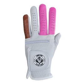 Shocker Funny Golf Glove Men’s - Golf Accessories for Men, Adult 100% Cabretta Leather White Golf Gloves with Extra Grip, Shocker Fun Mens Gag Gift, Left or Right Hand, Small to XXL Sizes