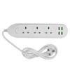 Power Strip Extension Long Cord 2500W Multi Functional with USB