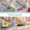 Set of 4 chopping boards with base, double-sided plastic chopping