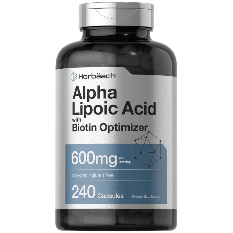 Horbäach Ácido alfa lipoico 600 mg | 240 cápsulas |