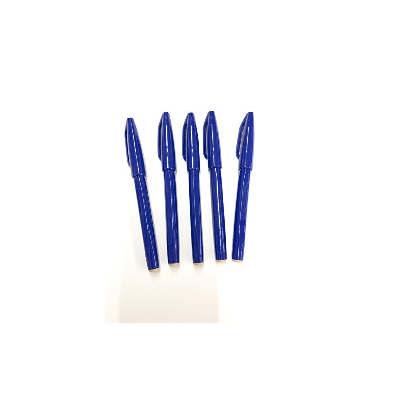 Pentel Blue Sign Pen, Set of 5