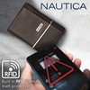 Nautica Men's Classic Leather Trifold RFID Wallet (Available in Smooth