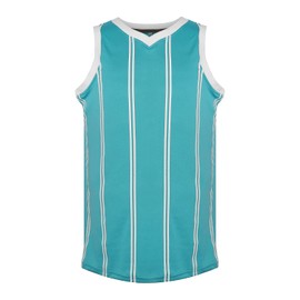 MESOSPERO Blank Basketball Jersey,Men's Mesh Athletic Sports Shirts Black Yellow White Blue Red S-3XL(Blue Strips,X-Large)