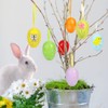 O-Kinee Easter eggs decoration for hanging, plastic Easter decoration
