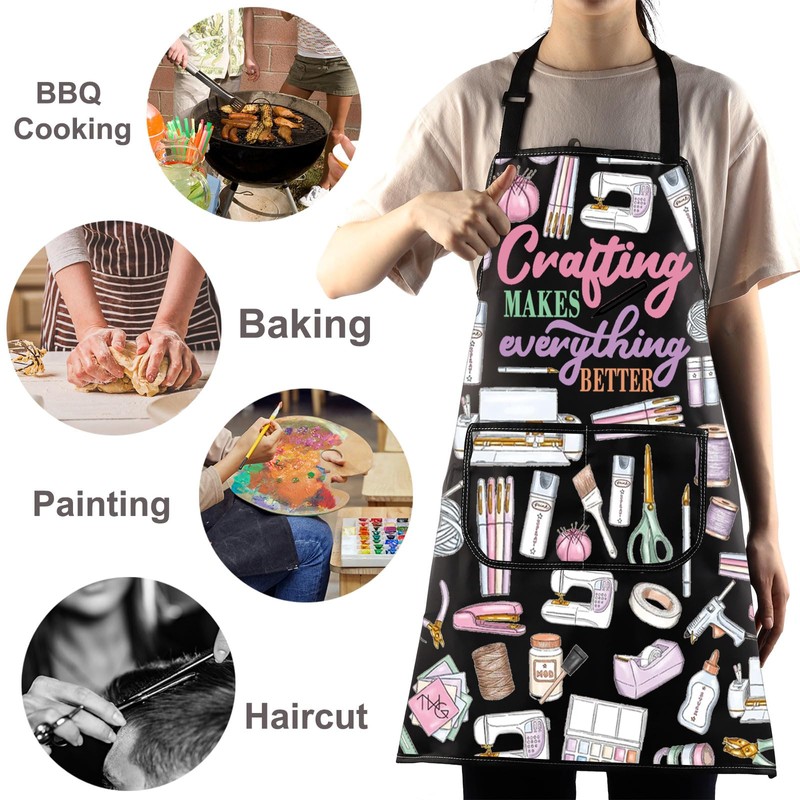 WZMPA Crafting Apron Crafting Maker Gift Crafting Makes Everything Better