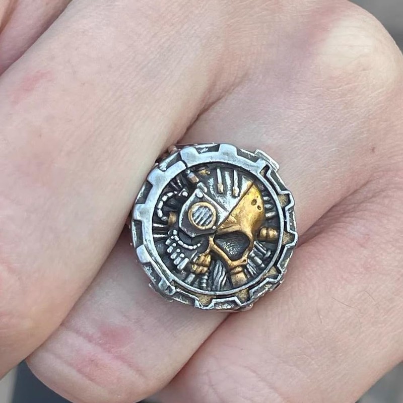 JOOVAYUN Warhammer 40K Adeptus Mechanicus Thurible Censer & Gold Ring